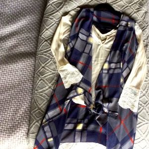 Cream Top size Small.